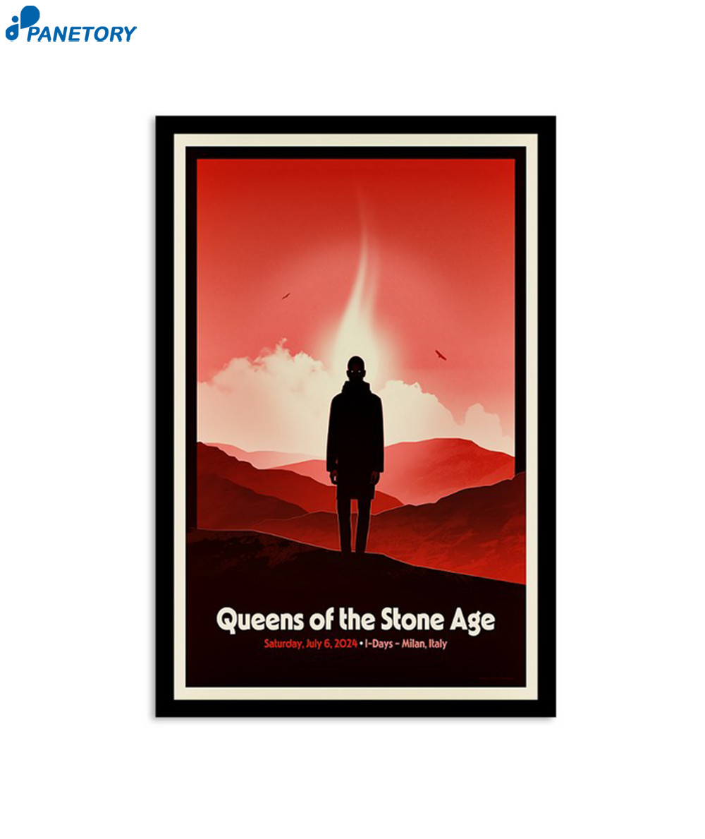 Queens Of The Stone Age I Days Milan Italy July 6 2024 Poster 2 Queens Of The Stone Age I Days Milan Italy July 6 2024 Poster