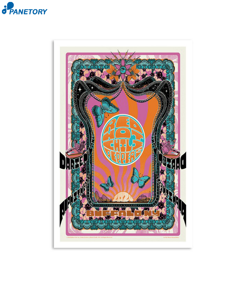 Red Hot Chili Peppers July 12 2024 Darien Lake Amphitheater Buffalo NY Poster 2 Red Hot Chili Peppers July 12 2024 Darien Lake Amphitheater Buffalo Ny Poster