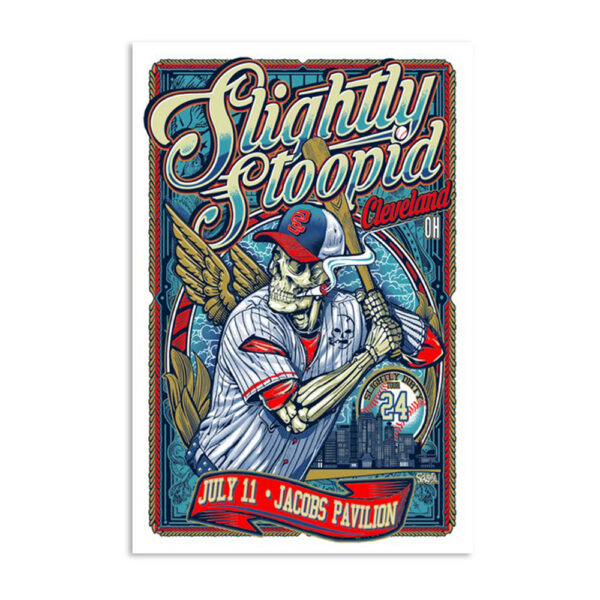Slightly Stoopid July 11 2024 Jacobs Pavilion Cleveland OH Poster
