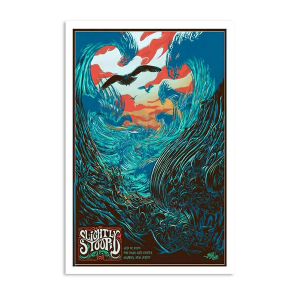 Slightly Stoopid July 12 2024 Pnc Bank Arts Center Holmdel NJ Poster