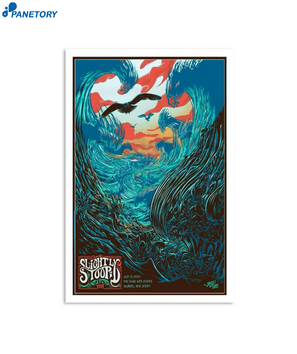 Slightly Stoopid July 12 2024 Pnc Bank Arts Center Holmdel NJ Poster 2 Slightly Stoopid July 12 2024 Pnc Bank Arts Center Holmdel Nj Poster
