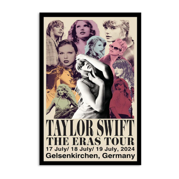 Taylor Swift The Eras Tour Gelsenkirchen Germany July 17 18 19 2024 Poster