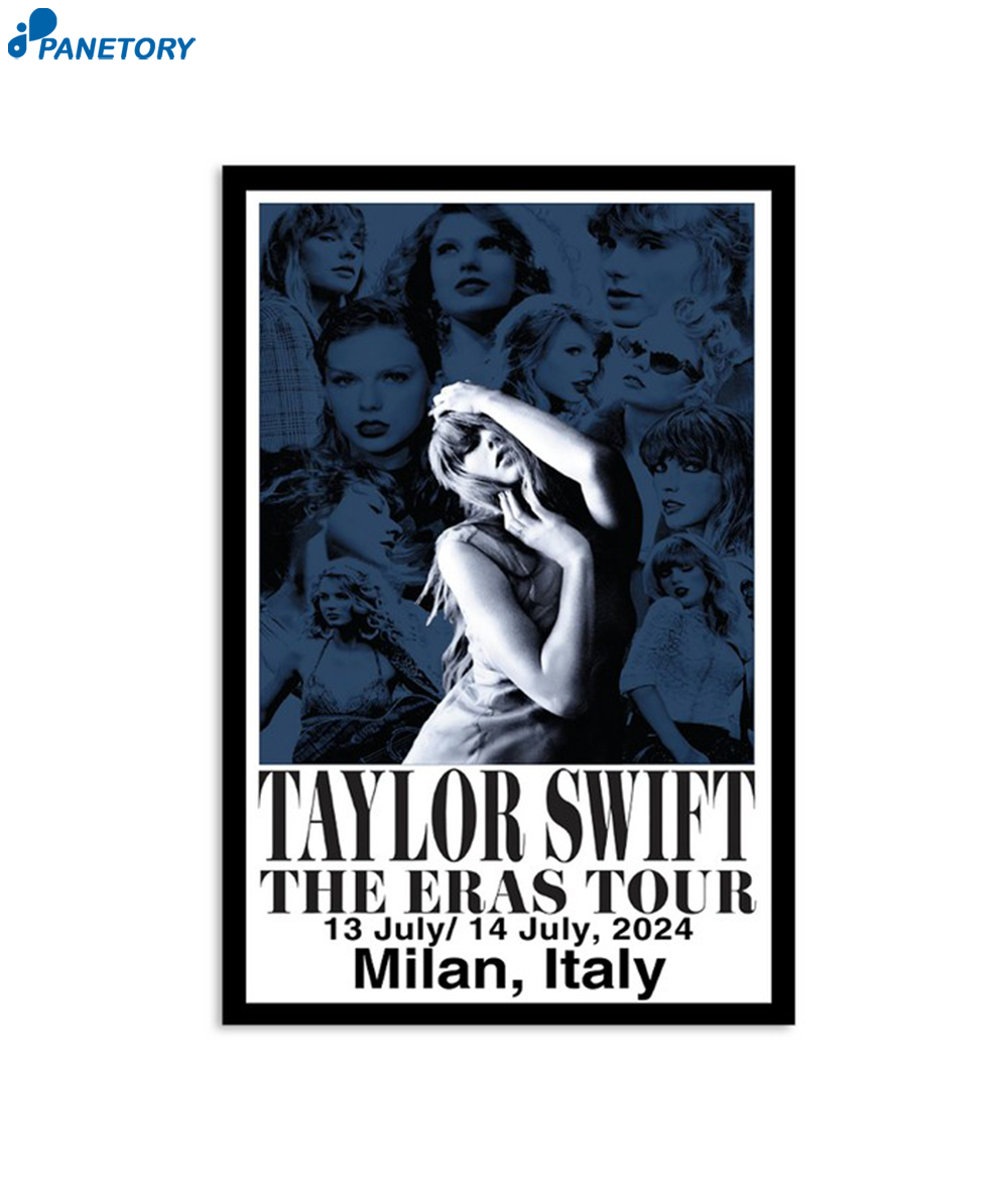 Taylor Swift The Eras Tour Jul 13-14 2024 Milan Italy Poster 2 Taylor Swift The Eras Tour Jul 13-14 2024 Milan Italy Poster