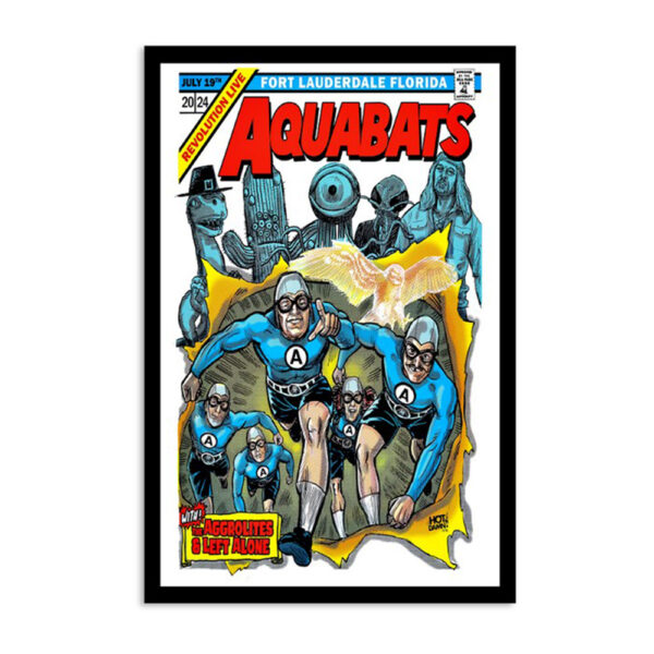 The Aquabats July 19 2024 Tour Ft Lauderdale Fl Poster