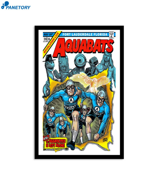 The Aquabats July 19 2024 Tour Ft Lauderdale Fl Poster