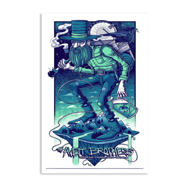 The Avett Brothers July 13 2024 Mcmenamins Edgefield Amphitheater Troutdale OR Poster