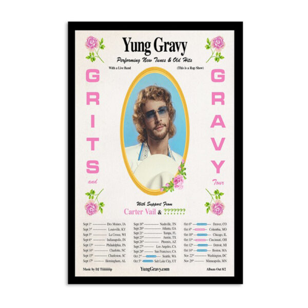 The Grits & Gravy Tour 2024 Yung Gravy Poster