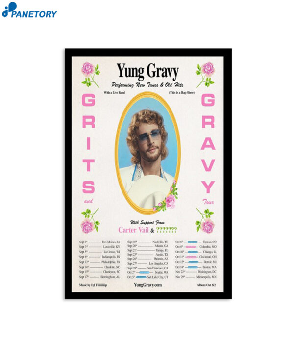 The Grits & Gravy Tour 2024 Yung Gravy Poster