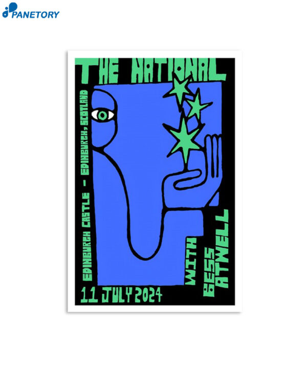 The National Edinburgh July 11 2024 Castle Edinburgh Uk Poster
