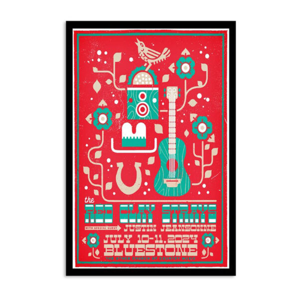 The Red Clay Strays The Bluestone Columbus Oh July 10-11 2024 Poster