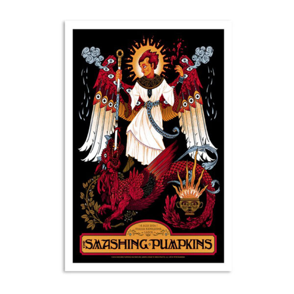 The Smashing Pumpkins Piazza Napoleone Lucca Italy July 6 2024 Poster