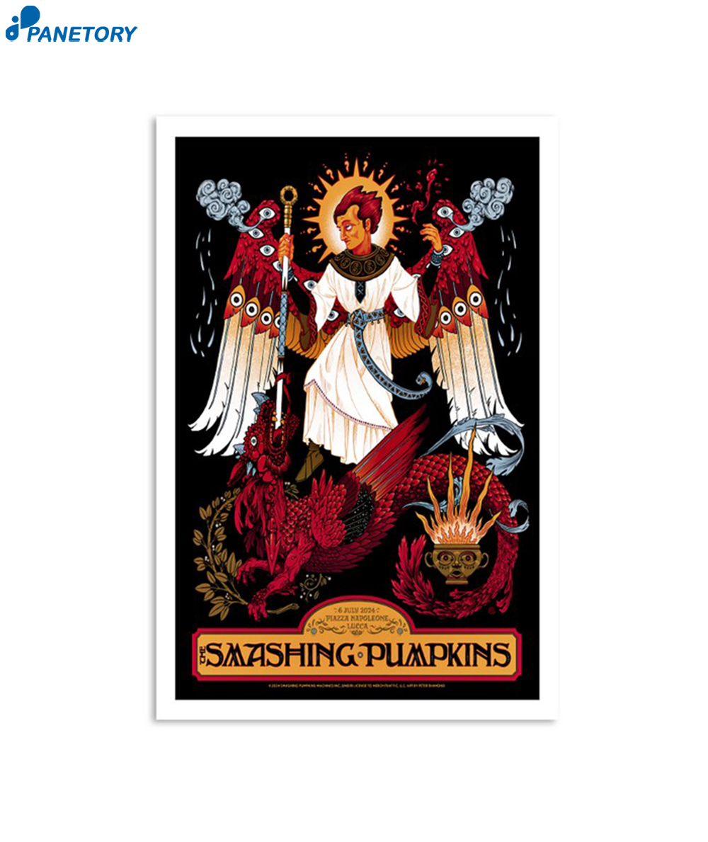 The Smashing Pumpkins Piazza Napoleone Lucca Italy July 6 2024 Poster 2 The Smashing Pumpkins Piazza Napoleone Lucca Italy July 6 2024 Poster