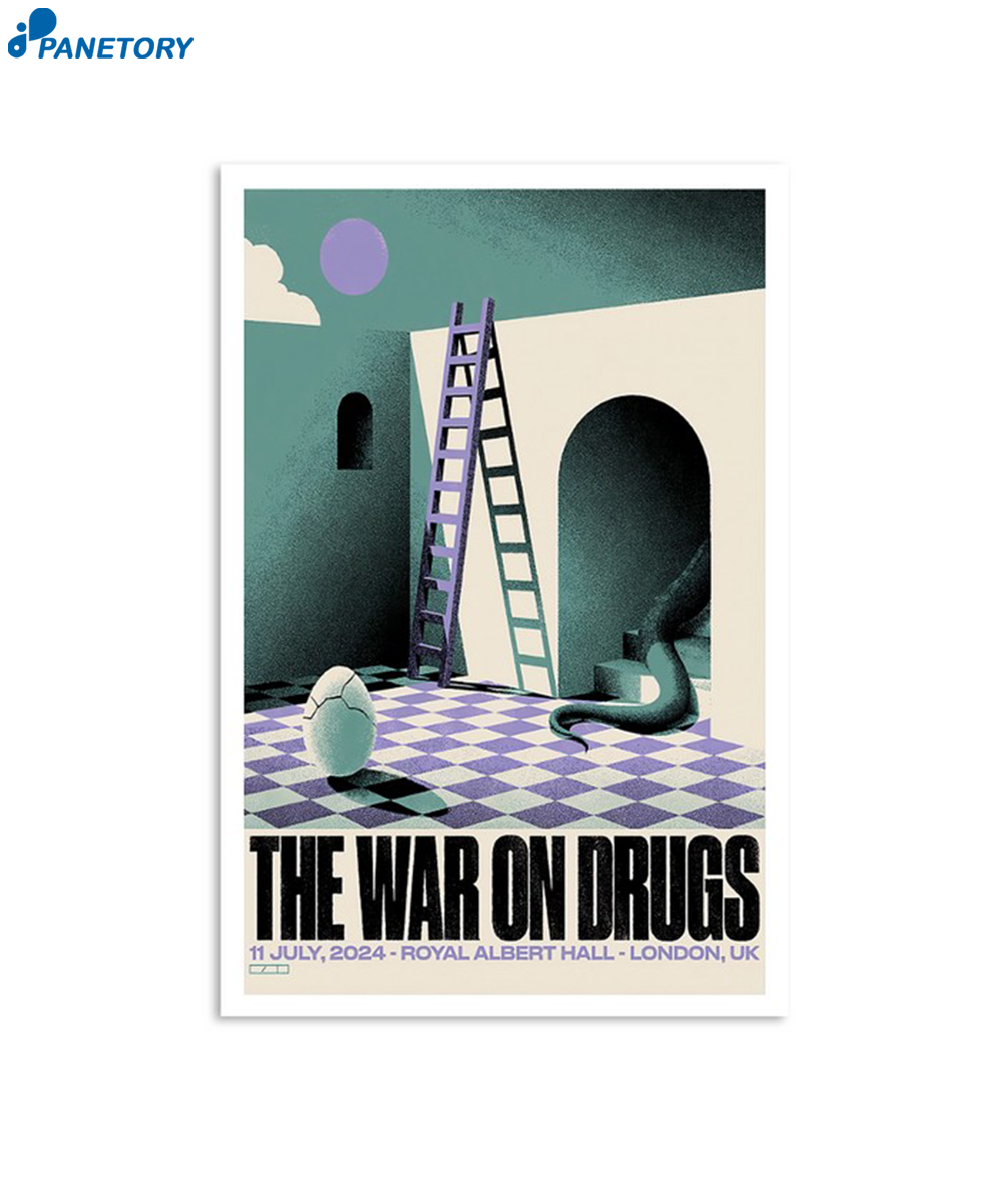 The War On Drugs Royal July 11 2024 Albert Hall London Uk Poster 2 The War On Drugs Royal July 11 2024 Albert Hall London Uk Poster