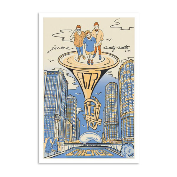 Tour Ajr June 29 2024 Rosemont Il Poster