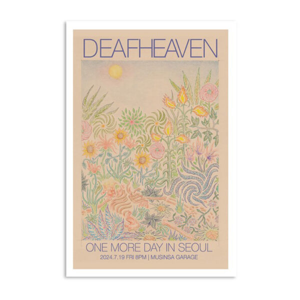 Tour Deafheaven Mapo-gu South Korea July 19 2024 Poster