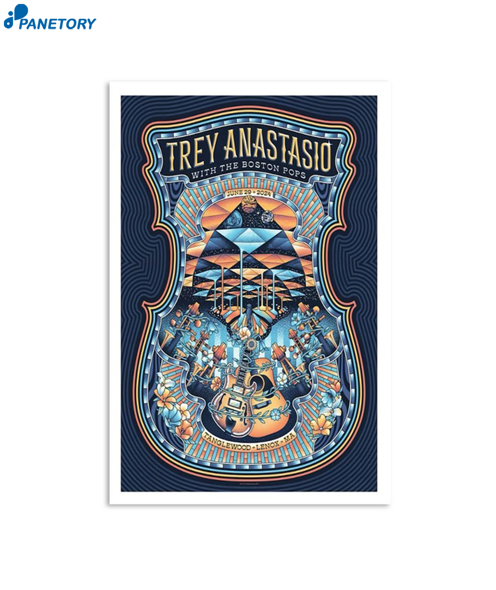 Trey Anastasio June 29 2024 Tanglewood Lenox Ma Poster 2 Trey Anastasio June 29 2024 Tanglewood Lenox Ma Poster
