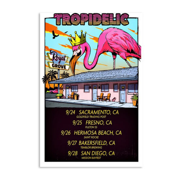 Tropidelic Live Concert California Sep 24-28 2024 Poster