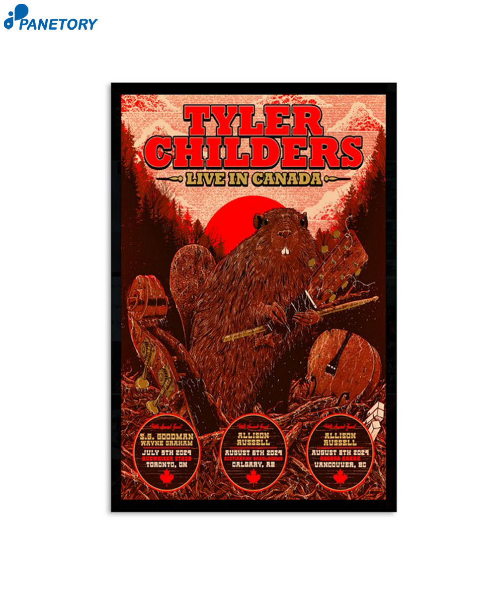 Tyler Childers Live Concert In Canada 2024 Poster 2 Tyler Childers Live Concert In Canada 2024 Poster