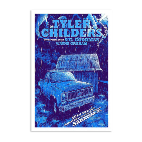 Tyler Childers Saratoga Performing Arts Center Saratoga Springs NY July 3 2024 Poster