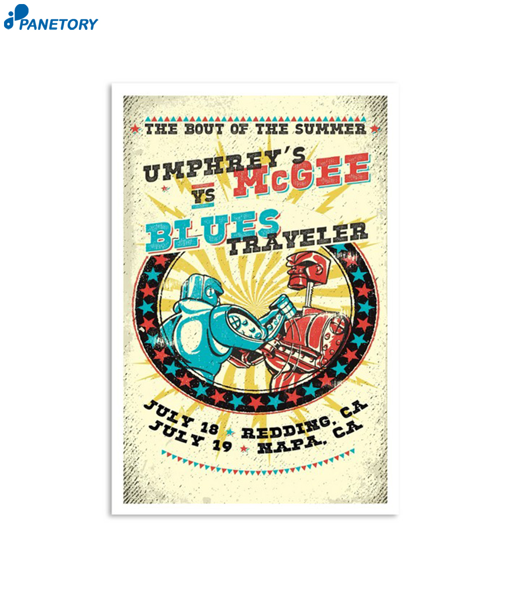 Umphrey's Mcgee July 18-19 2024 Tour Napa Ca Poster 2 Umphrey's Mcgee July 18-19 2024 Tour Napa Ca Poster