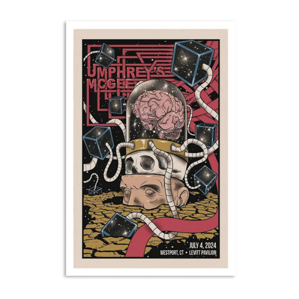 Umphrey's Mcgee Levitt Pavilion Westport Ct July 4 2024 Poster
