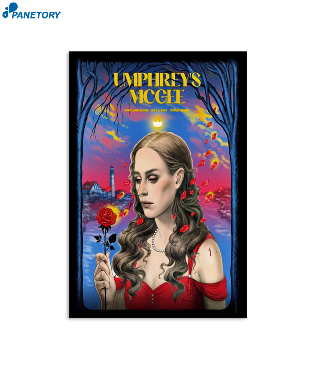 Umphrey's Mcgee State Theatre Portland Me July 6 2024 Poster 2 Umphrey's Mcgee State Theatre Portland Me July 6 2024 Poster