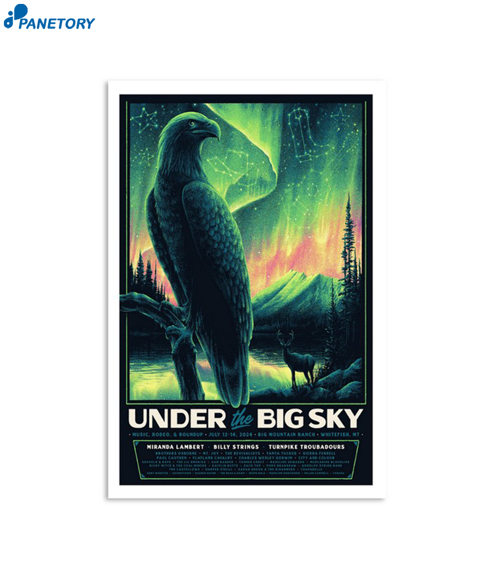 Under The Big Sky Festival July 12-14 2024 Poster 2 Under The Big Sky Festival July 12-14 2024 Poster
