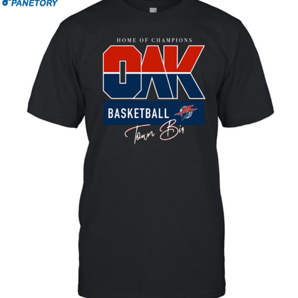 Warriorstalk Home Of Champions Oak Basketball Shirt