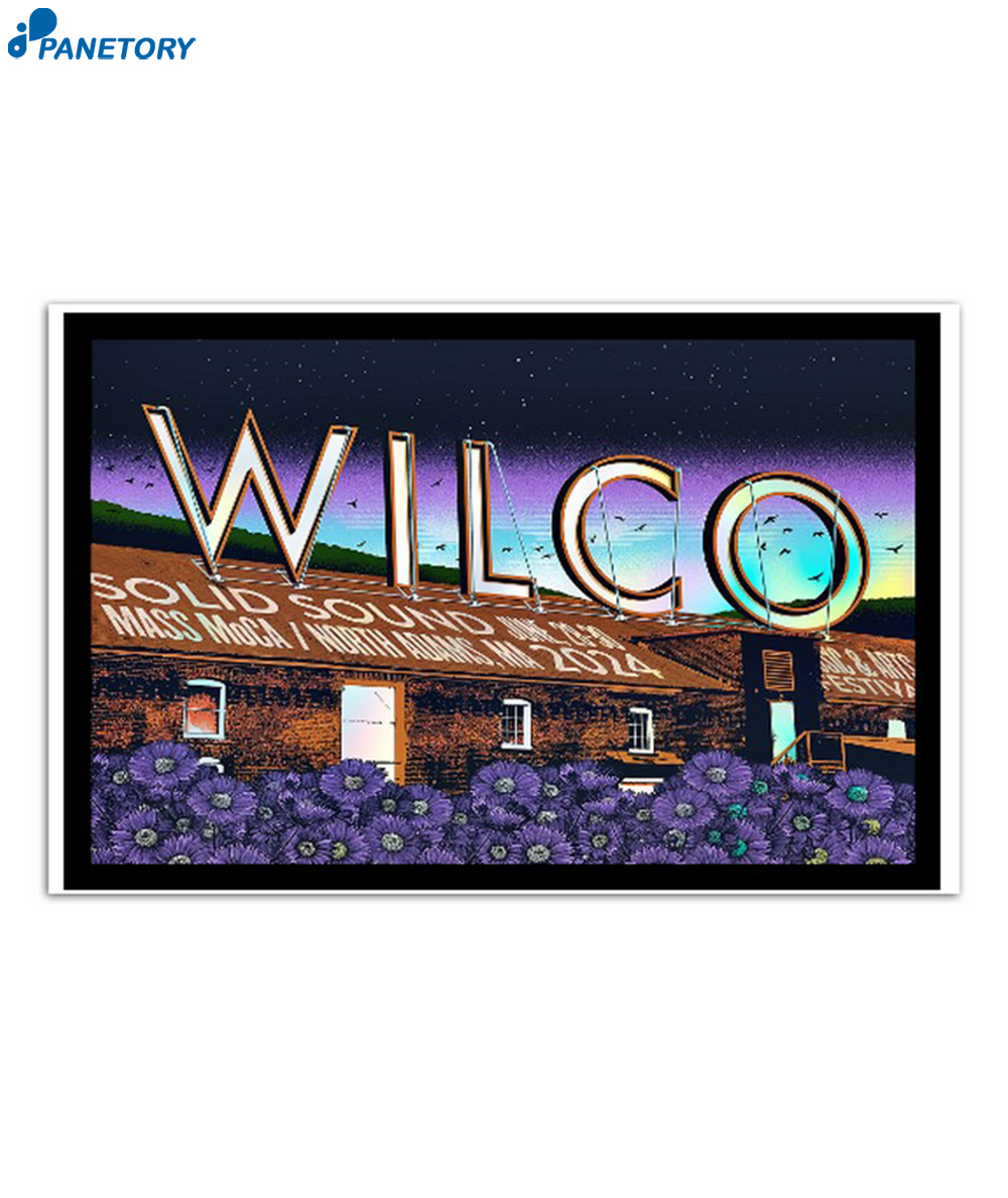 Wilco Mass Moca North Adams Ma Jun 28-30 2024 Poster 2 Wilco Mass Moca North Adams Ma Jun 28-30 2024 Poster