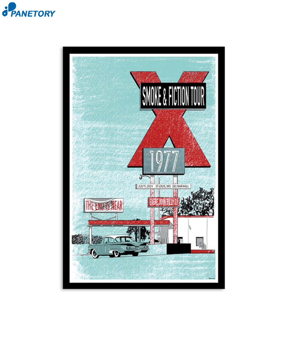 X The Band Del Mar Hall St Louis Mo July 9 2024 Poster 2 X The Band Del Mar Hall St Louis Mo July 9 2024 Poster