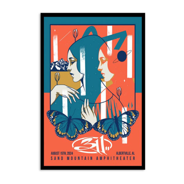 311 Sand Mountain Park Amphitheater Albertville Al Aug 15 2024 Poster