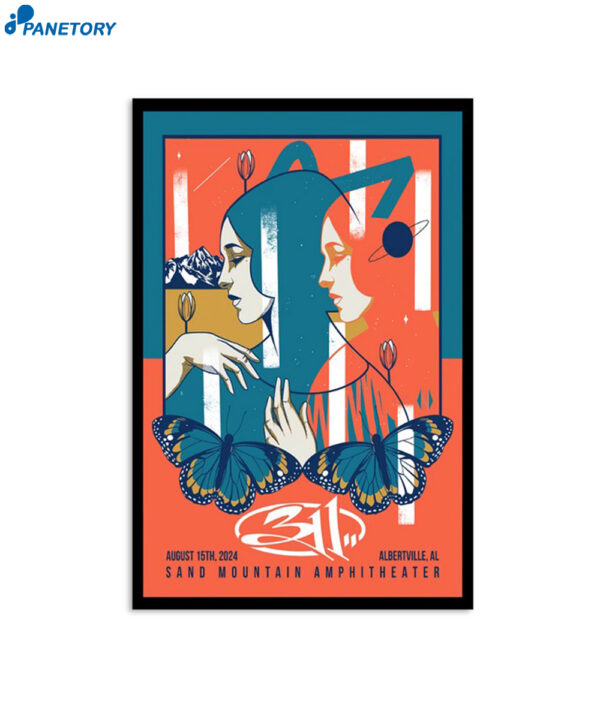 311 Sand Mountain Park Amphitheater Albertville Al Aug 15 2024 Poster