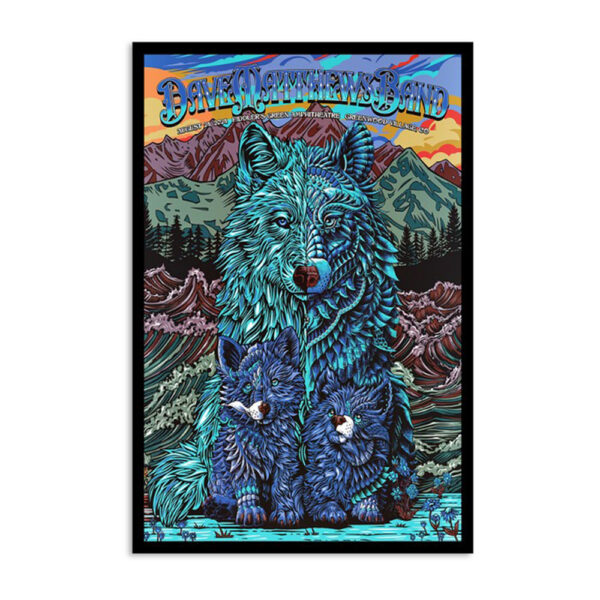 Dave Matthews Band Tour Greenwood Village Co Aug 24 2024 Poster