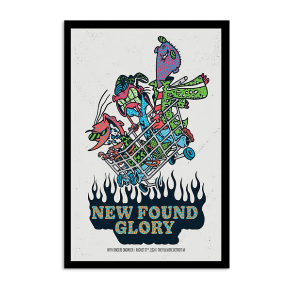 New Found Glory At The Fillmore Detroit Mi August 27 2024 Poster