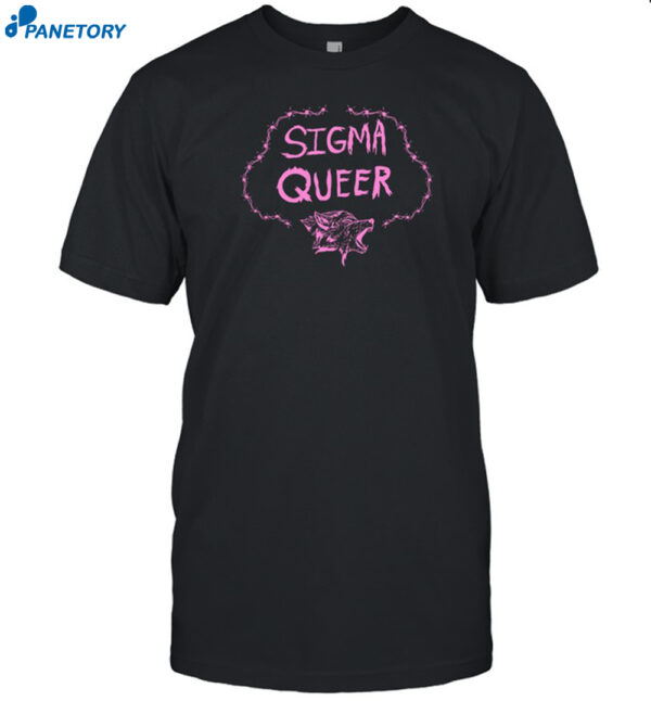 Oat Milk Lady Sigma Queer Wolf Shirt