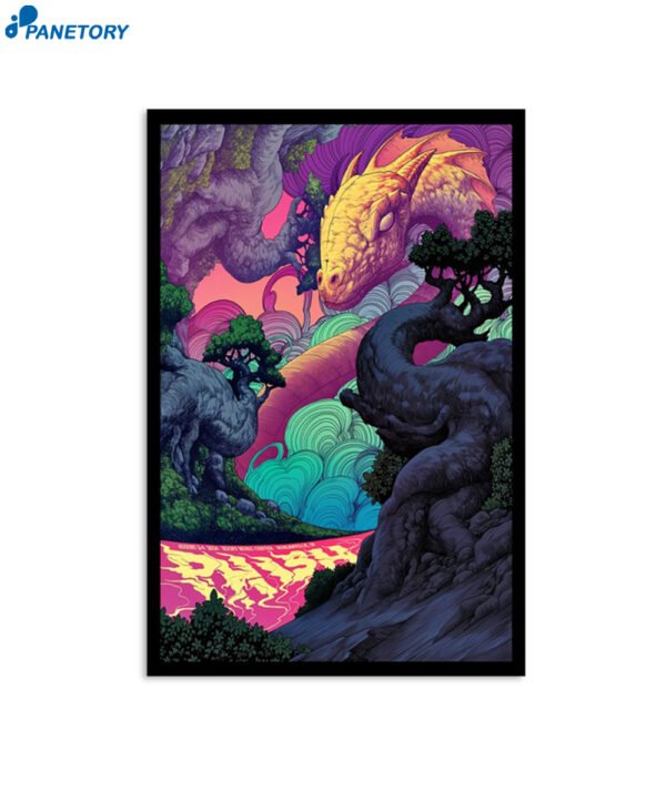 Phish Ruoff Music Center Noblesville In Aug 2-4 2024 Poster