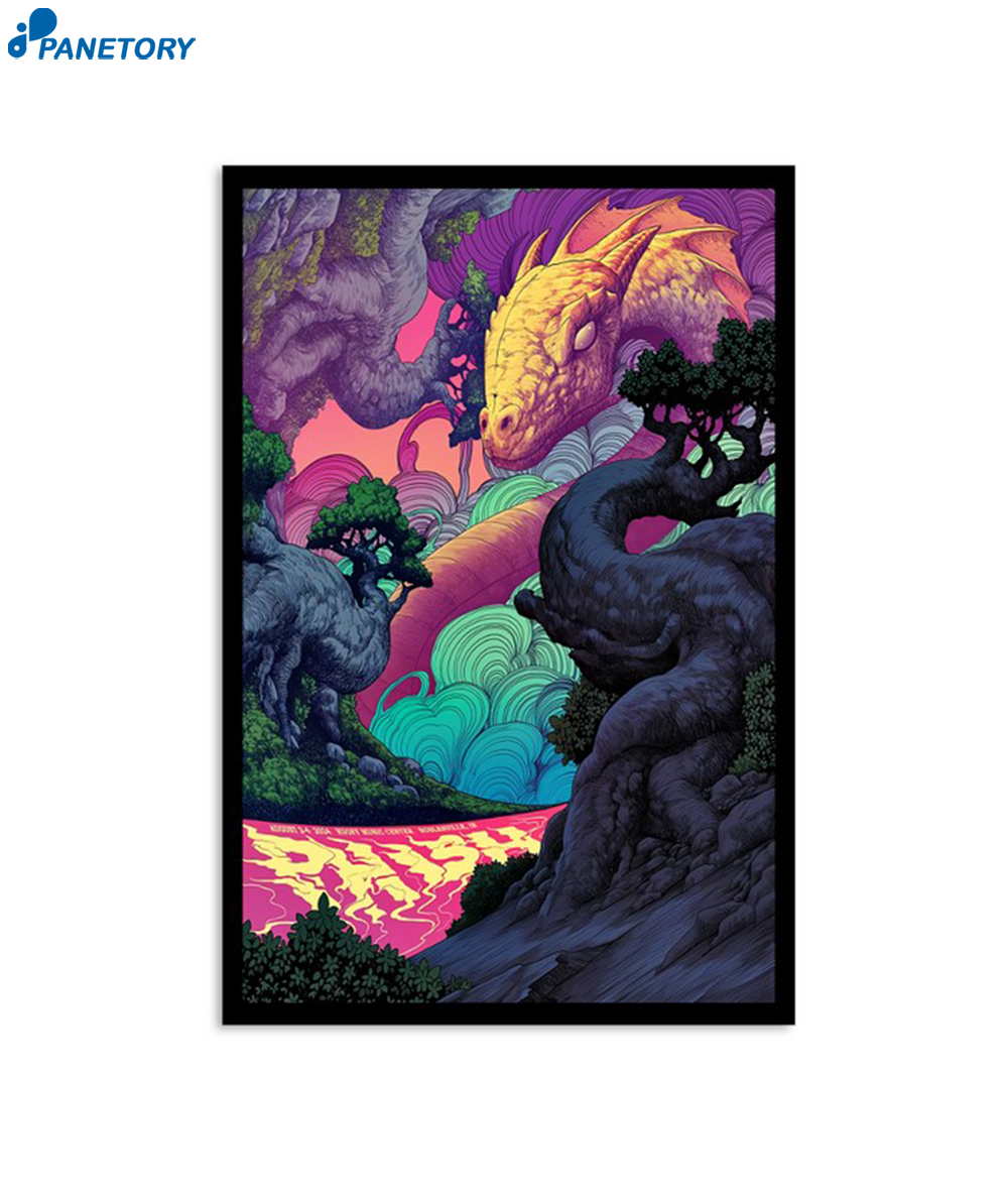 Phish Ruoff Music Center Noblesville In Aug 2-4 2024 Poster 2 Phish Ruoff Music Center Noblesville In Aug 2-4 2024 Poster