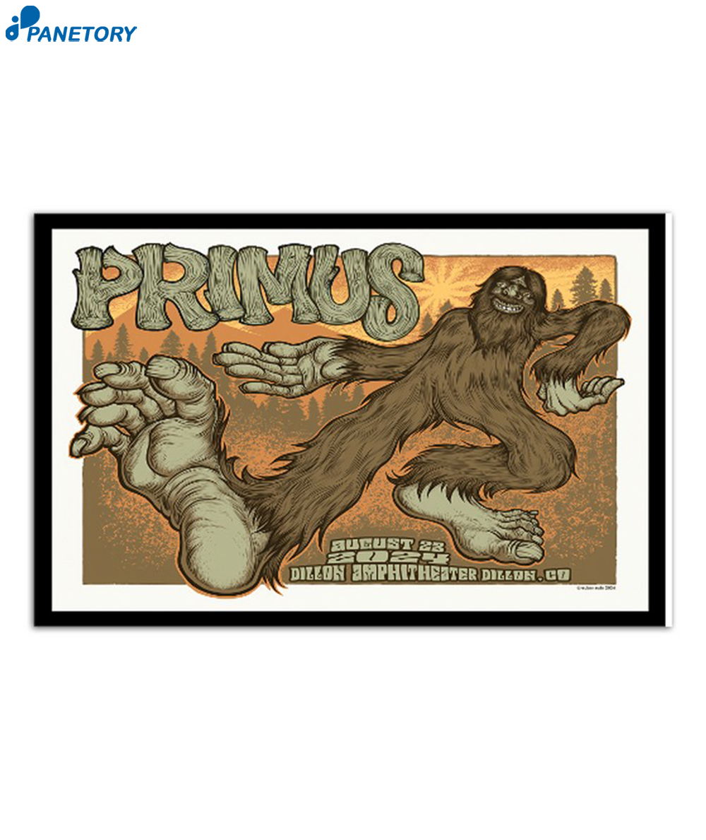 Primus Dillonin Amphitheater Dillon Co August 23 2024 Poster 2 Primus Dillonin Amphitheater Dillon Co August 23 2024 Poster