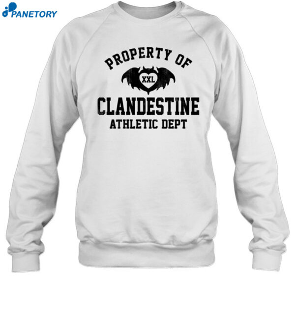 Property Of Clandestine Athletic Dept Xxl Shirt 1