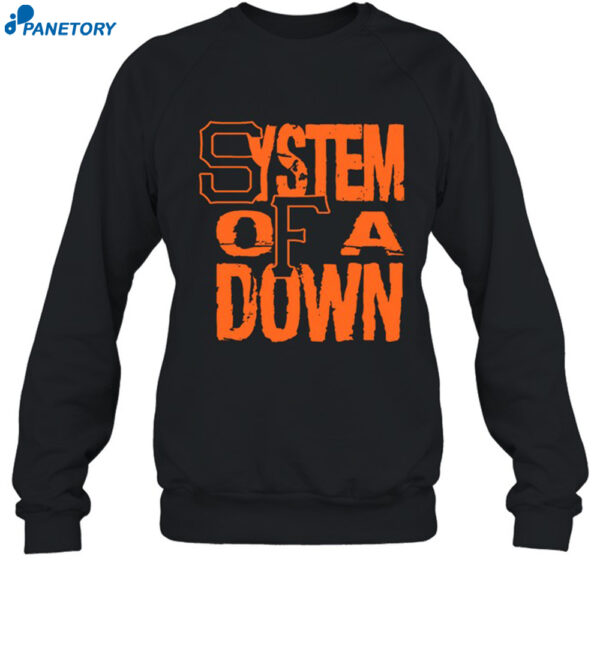 System Of A Down Sf Stacked Logo 2024 Shirt 1