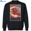 Tim Walz Flow Red Wave Shirt 1