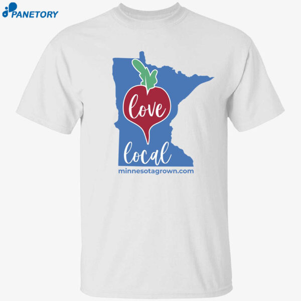 Tim Walz Wearing Love Local Beetroot Shirt