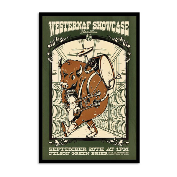Westernaf Showcase Nelson Green Brier Nashville Tn Sep 20 2024 Poster