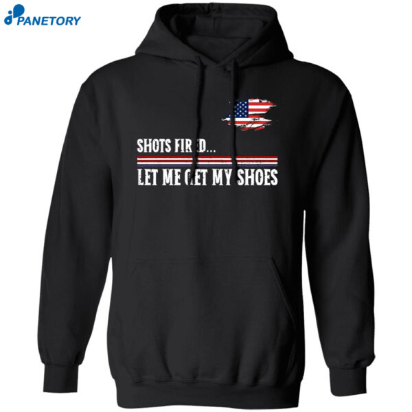 Women’s Shots Fired Let Me Get My Shoes Shirt 1