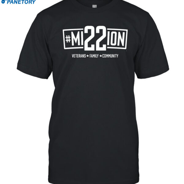 Tim Walz Mission 22 Charcoal Shirt