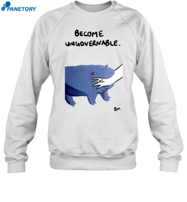 Badly Drawn Bears Become Ungovernable Moo Deng Shirt 1