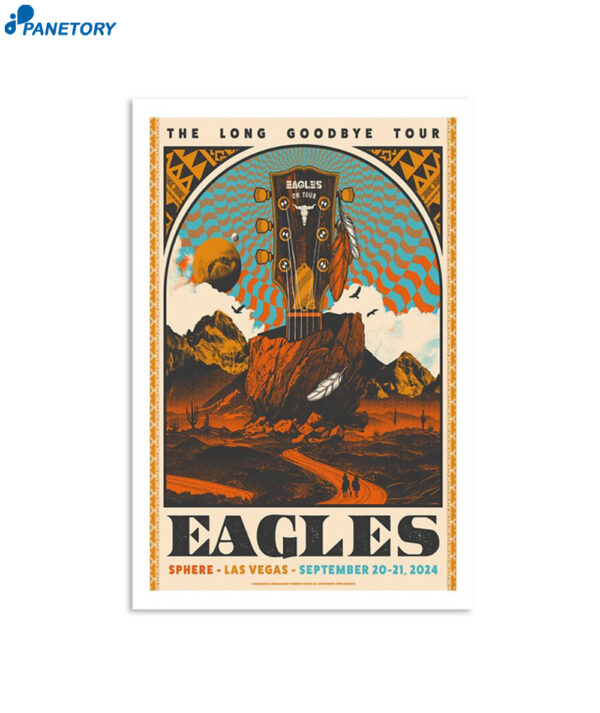 Eagles Sphere Las Vegas Nv Sept 20-21 2024 Poster