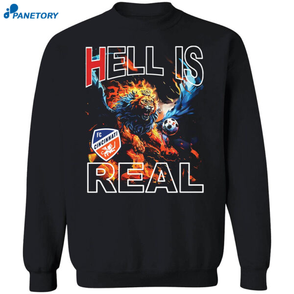 Fc Cincinnati Hell Is Real Firey Pursuit Shirt 1