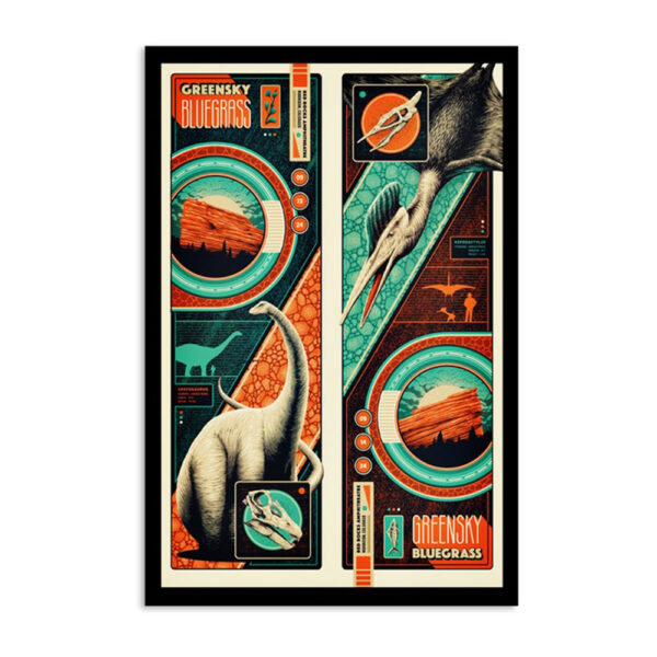 Greensky Bluegrass Red Rocks Amphitheatre Morrison CO Sept 13 14 2024 Poster