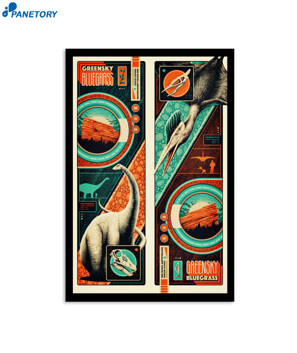 Greensky Bluegrass Red Rocks Amphitheatre Morrison CO Sept 13 14 2024 Poster 2 Greensky Bluegrass Red Rocks Amphitheatre Morrison Co Sept 13-14 2024 Poster